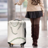 Aloha Lei Mikioi Luggage Cover Beige Polynesian Tribal Tatau Pattern