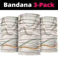 Aloha Lei Mikioi Neck Gaiter Beige Polynesian Tribal Tatau Pattern LT9 package One Size: 25*50cm Beige - Polynesian Pride