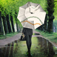 Aloha Lei Mikioi Umbrella Beige Polynesian Tribal Tatau Pattern - Polynesian Pride