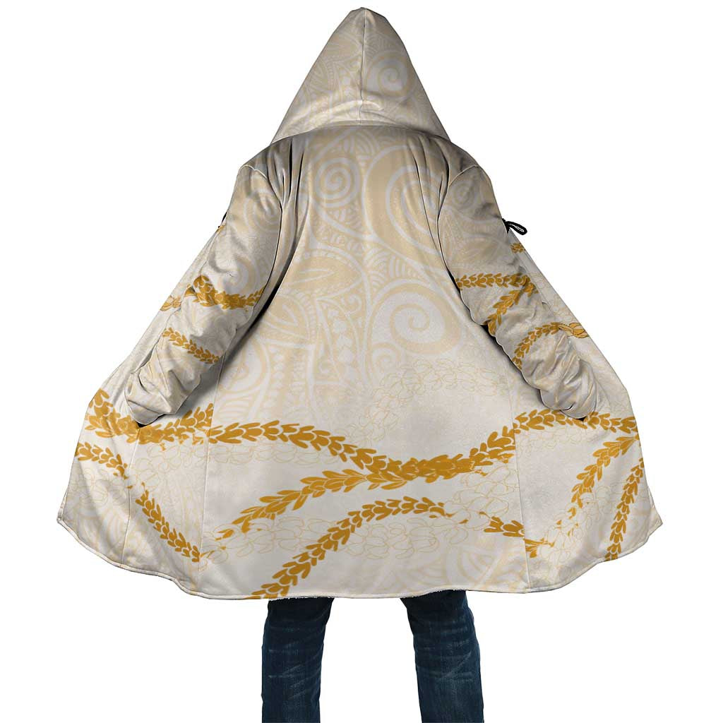 Aloha Lei Mikioi Cloak Gold Polynesian Tribal Tatau Pattern - Polynesian Pride