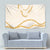 Aloha Lei Mikioi Tapestry Gold Polynesian Tribal Tatau Pattern