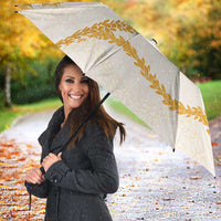 Aloha Lei Mikioi Umbrella Gold Polynesian Tribal Tatau Pattern - Polynesian Pride
