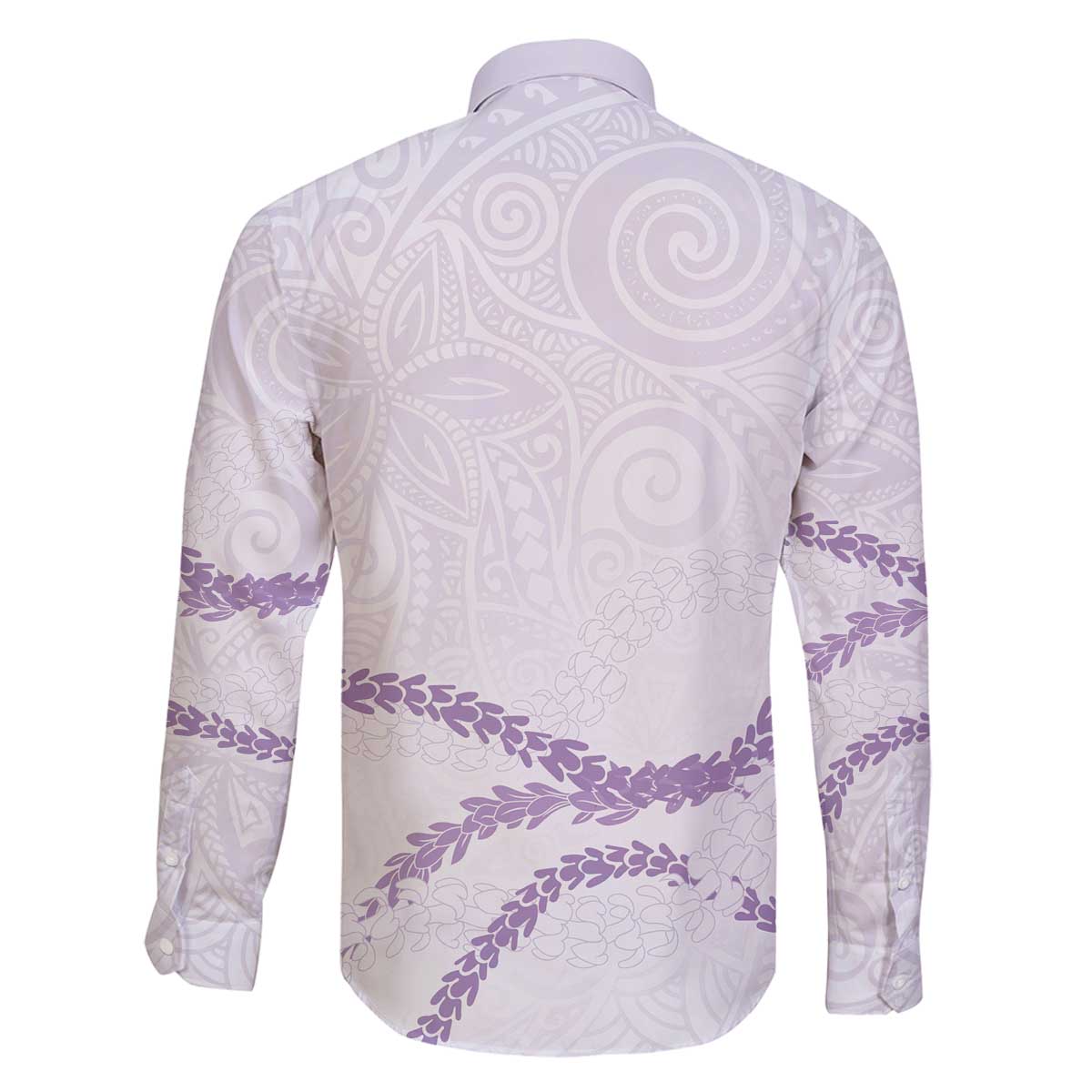 Aloha Lei Mikioi Family Matching Off The Shoulder Long Sleeve Dress and Hawaiian Shirt Purple Polynesian Tribal Tatau Pattern LT9 - Polynesian Pride