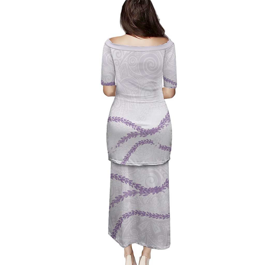 Aloha Lei Mikioi Family Matching Puletasi and Hawaiian Shirt Purple Polynesian Tribal Tatau Pattern LT9 - Polynesian Pride