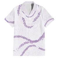 Aloha Lei Mikioi Hawaiian Shirt Purple Polynesian Tribal Tatau Pattern