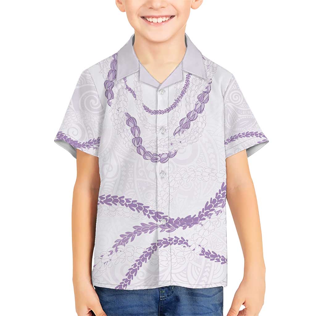 Aloha Lei Mikioi Hawaiian Shirt Purple Polynesian Tribal Tatau Pattern