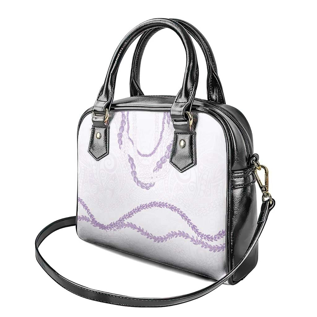 Aloha Lei Mikioi Shoulder Handbag Purple Polynesian Tribal Tatau Pattern