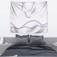 Aloha Lei Mikioi Tapestry Purple Polynesian Tribal Tatau Pattern