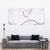 Aloha Lei Mikioi Tapestry Purple Polynesian Tribal Tatau Pattern