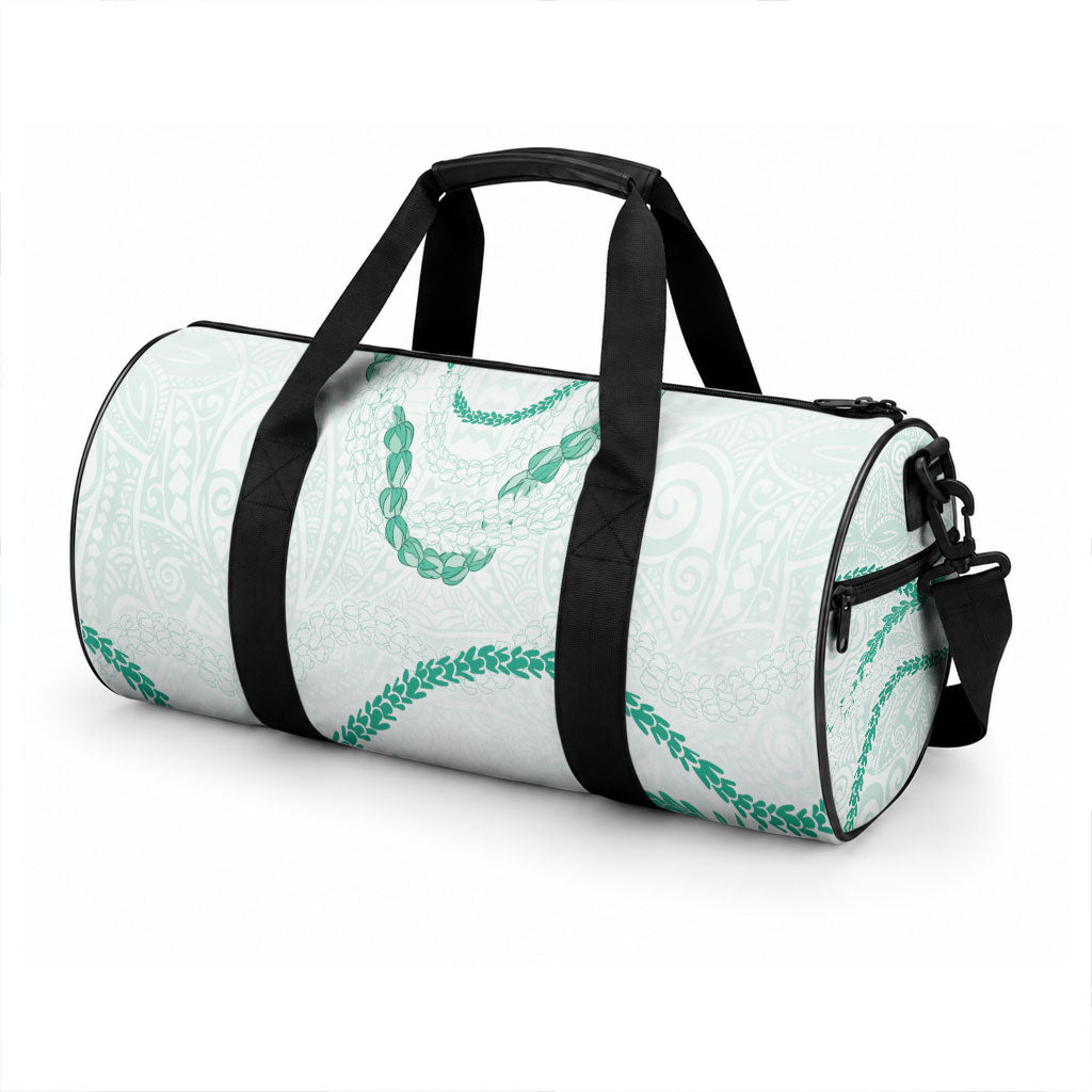 Aloha Lei Mikioi Duffle Bag Sage Green Polynesian Tribal Tatau Pattern LT9 - Polynesian Pride