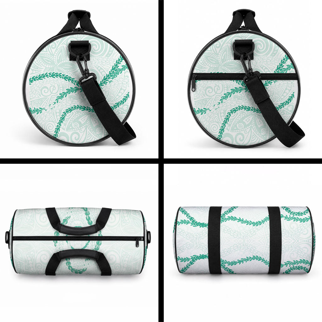 Aloha Lei Mikioi Duffle Bag Sage Green Polynesian Tribal Tatau Pattern LT9 - Polynesian Pride