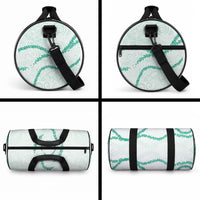Aloha Lei Mikioi Duffle Bag Sage Green Polynesian Tribal Tatau Pattern LT9 - Polynesian Pride
