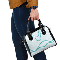 Aloha Lei Mikioi Shoulder Handbag Teal Polynesian Tribal Tatau Pattern LT9 - Polynesian Pride