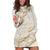 Aloha Pakalana and Puakenikeni Lei Hoodie Dress Beige Hawaiian Pattern