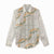 Aloha Pakalana and Puakenikeni Lei Women Casual Shirt Beige Hawaiian Pattern