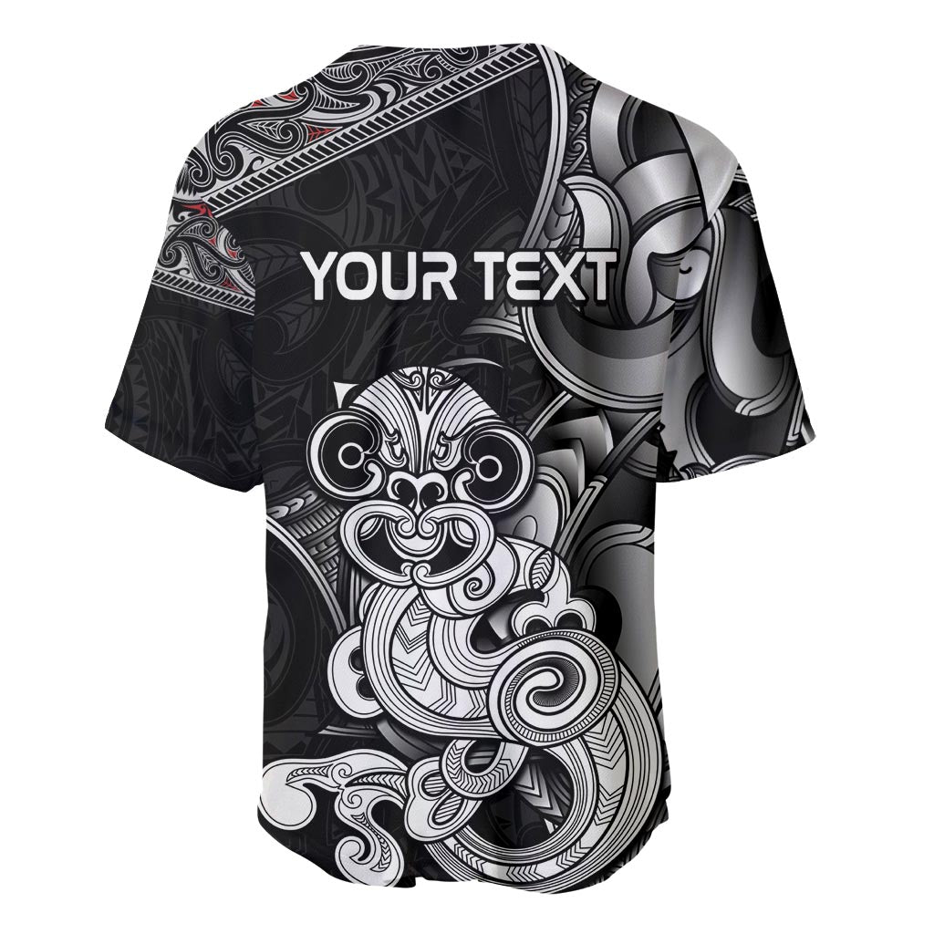 Personalised New Zealand Potae Pango Cricket Baseball Jersey Special Maori Hei Tiki Tribal Tattoo LT9 - Polynesian Pride