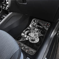 Personalised New Zealand Potae Pango Cricket Car Mats Special Maori Hei Tiki Tribal Tattoo LT9 - Polynesian Pride