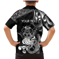 Personalised New Zealand Potae Pango Cricket Family Matching Mermaid Dress and Hawaiian Shirt Special Maori Hei Tiki Tribal Tattoo LT9 - Polynesian Pride