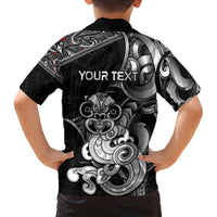 Personalised New Zealand Potae Pango Cricket Family Matching Puletasi and Hawaiian Shirt Special Maori Hei Tiki Tribal Tattoo LT9 - Polynesian Pride