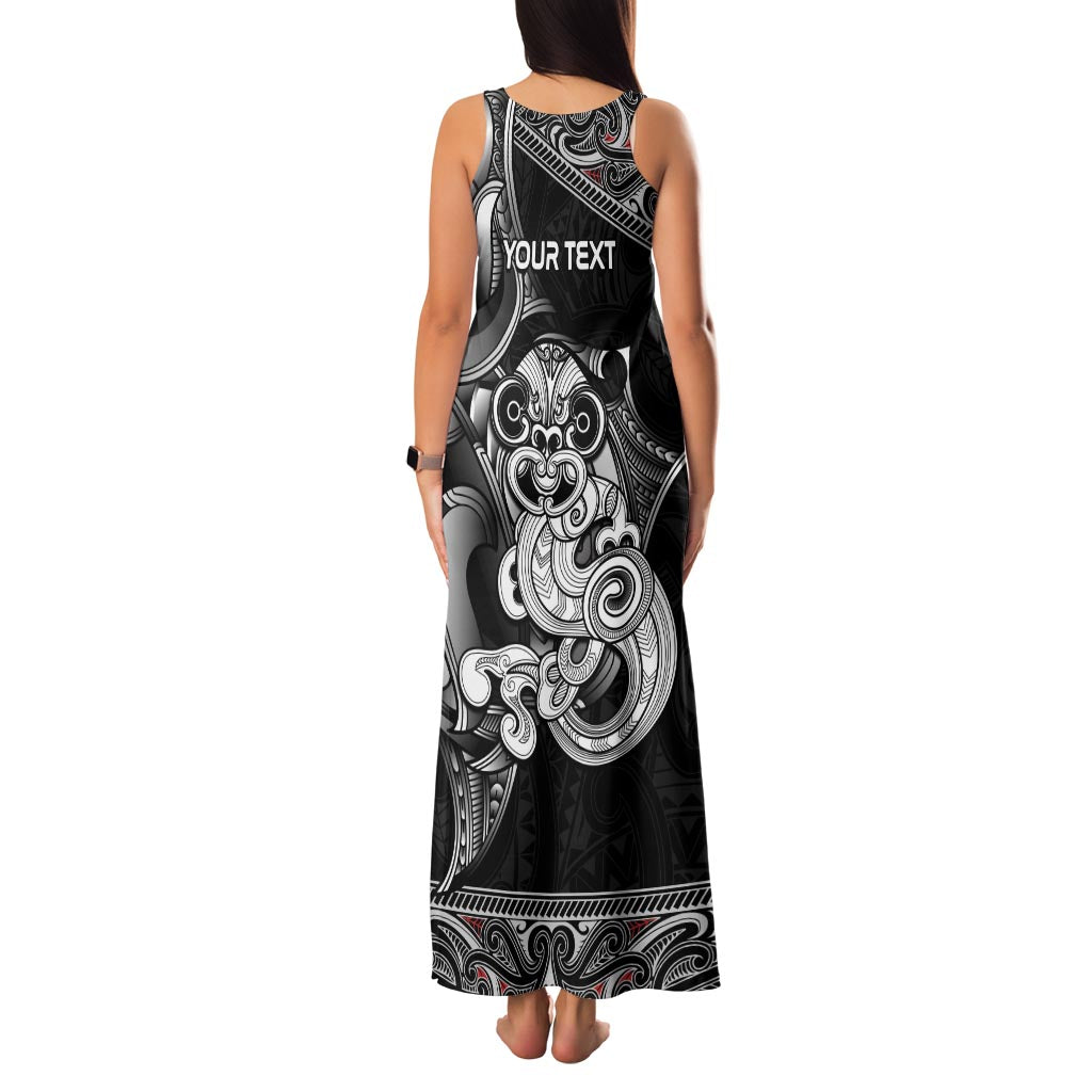 Personalised New Zealand Potae Pango Cricket Family Matching Tank Maxi Dress and Hawaiian Shirt Special Maori Hei Tiki Tribal Tattoo LT9 - Polynesian Pride