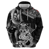 Personalised New Zealand Potae Pango Cricket Hoodie Special Maori Hei Tiki Tribal Tattoo LT9 - Polynesian Pride