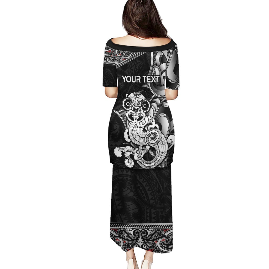 Personalised New Zealand Potae Pango Cricket Puletasi Special Maori Hei Tiki Tribal Tattoo LT9 - Polynesian Pride