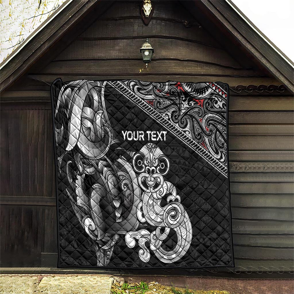 Personalised New Zealand Potae Pango Cricket Quilt Special Maori Hei Tiki Tribal Tattoo LT9 - Polynesian Pride