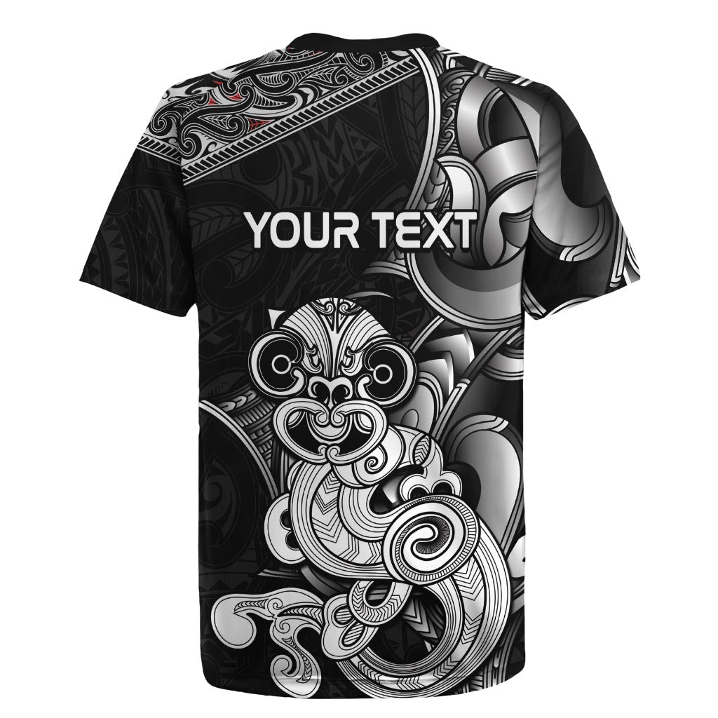 Personalised New Zealand Potae Pango Cricket Rugby Jersey Special Maori Hei Tiki Tribal Tattoo LT9 - Polynesian Pride