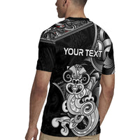 Personalised New Zealand Potae Pango Cricket Rugby Jersey Special Maori Hei Tiki Tribal Tattoo LT9 - Polynesian Pride