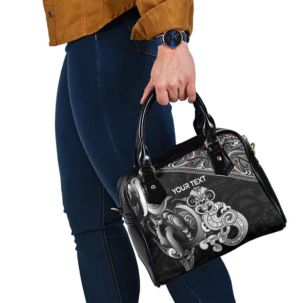 Personalised New Zealand Potae Pango Cricket Shoulder Handbag Special Maori Hei Tiki Tribal Tattoo LT9 - Polynesian Pride