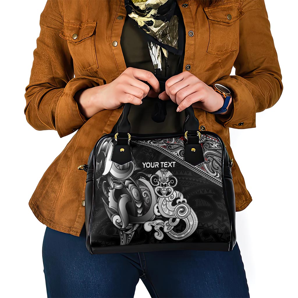 Personalised New Zealand Potae Pango Cricket Shoulder Handbag Special Maori Hei Tiki Tribal Tattoo LT9 - Polynesian Pride