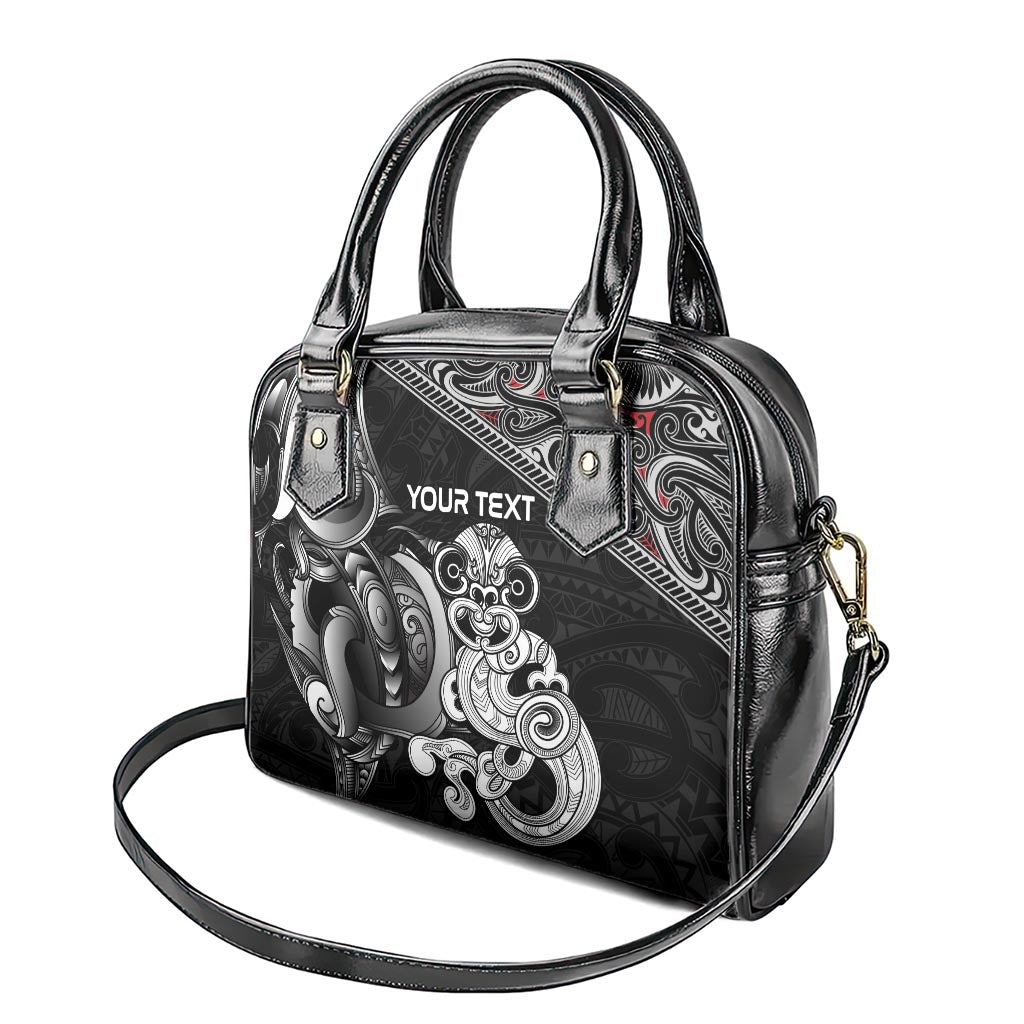 Personalised New Zealand Potae Pango Cricket Shoulder Handbag Special Maori Hei Tiki Tribal Tattoo LT9 - Polynesian Pride