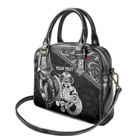 Personalised New Zealand Potae Pango Cricket Shoulder Handbag Special Maori Hei Tiki Tribal Tattoo LT9 - Polynesian Pride