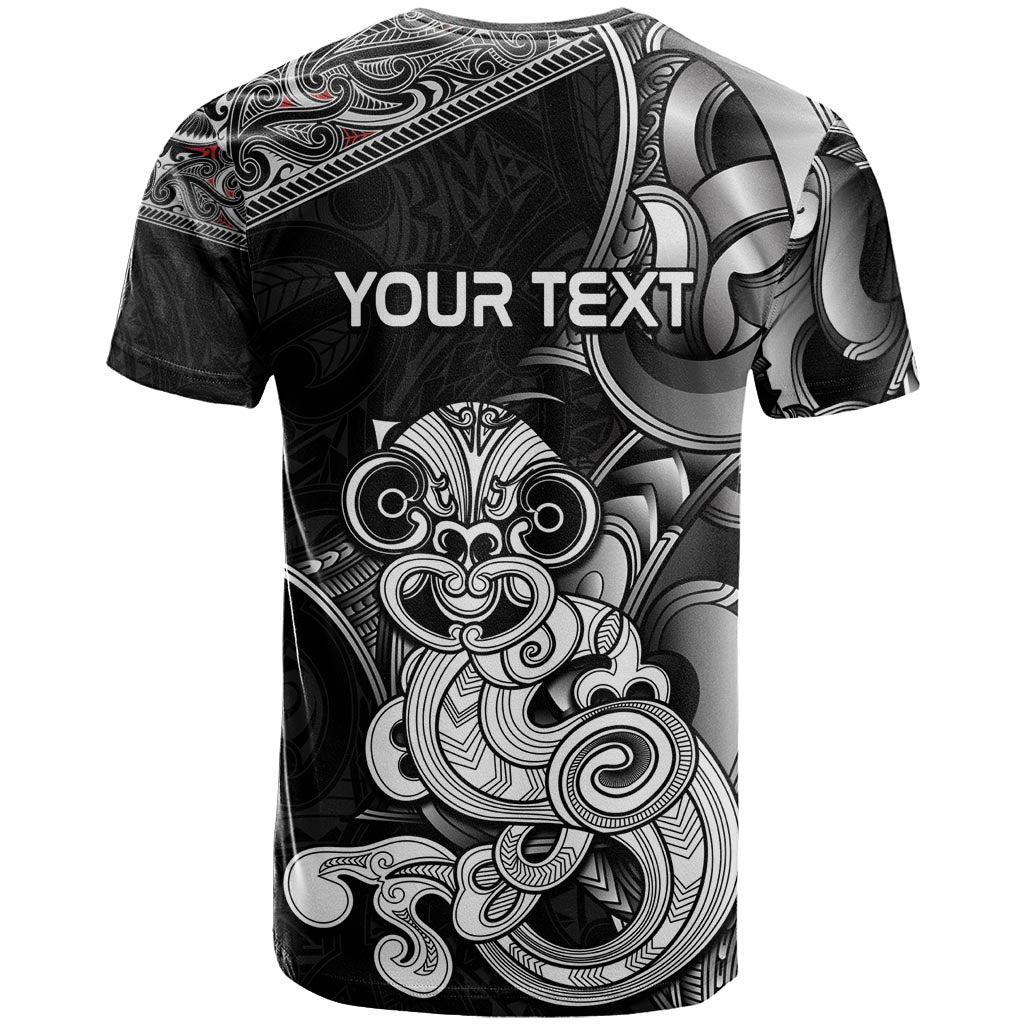 Personalised New Zealand Potae Pango Cricket T Shirt Special Maori Hei Tiki Tribal Tattoo LT9 - Polynesian Pride