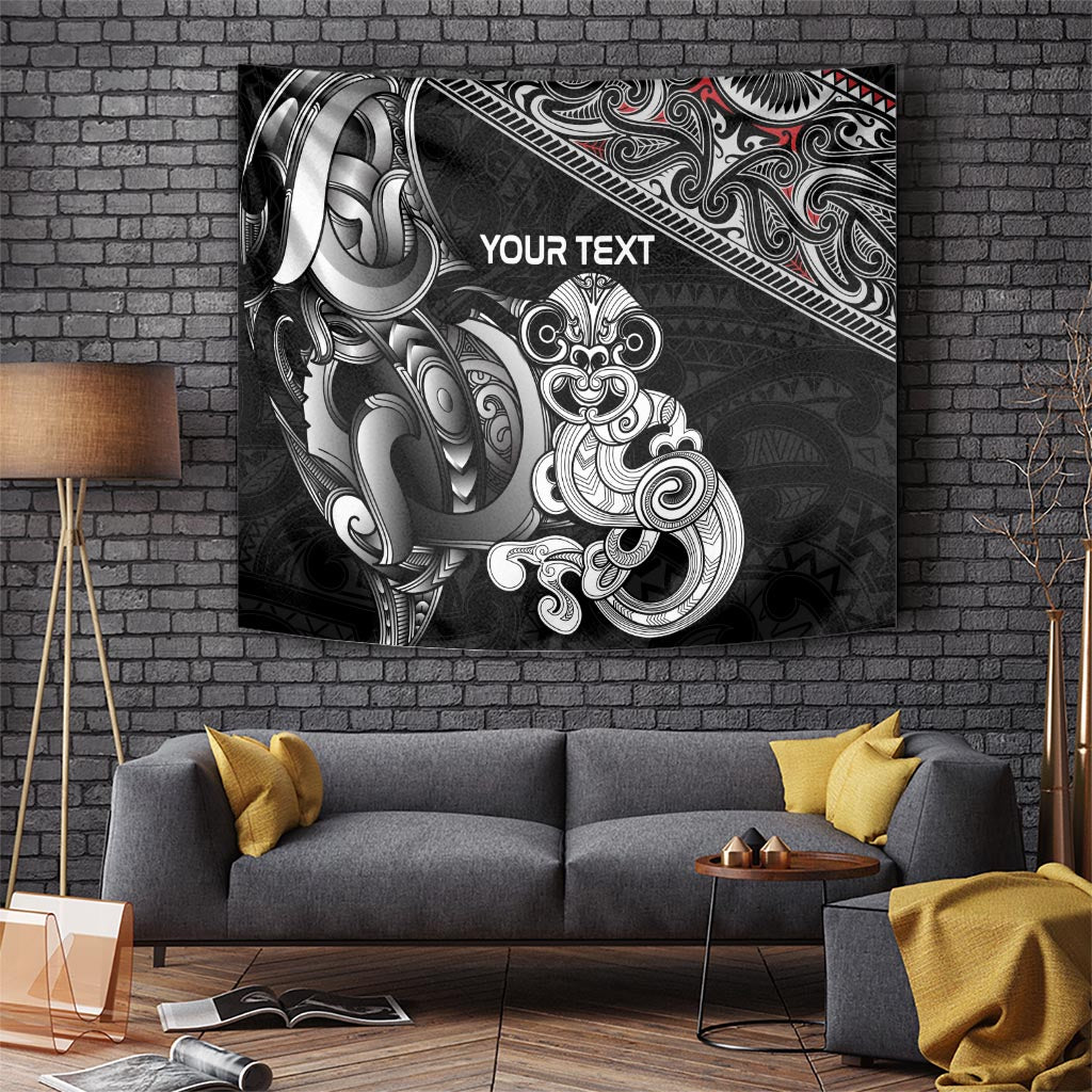Personalised New Zealand Potae Pango Cricket Tapestry Special Maori Hei Tiki Tribal Tattoo LT9 - Polynesian Pride