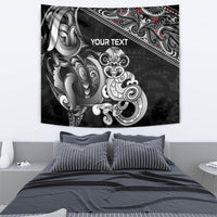 Personalised New Zealand Potae Pango Cricket Tapestry Special Maori Hei Tiki Tribal Tattoo LT9 - Polynesian Pride