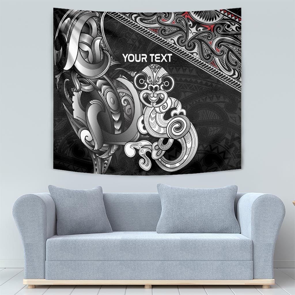 Personalised New Zealand Potae Pango Cricket Tapestry Special Maori Hei Tiki Tribal Tattoo LT9 - Polynesian Pride