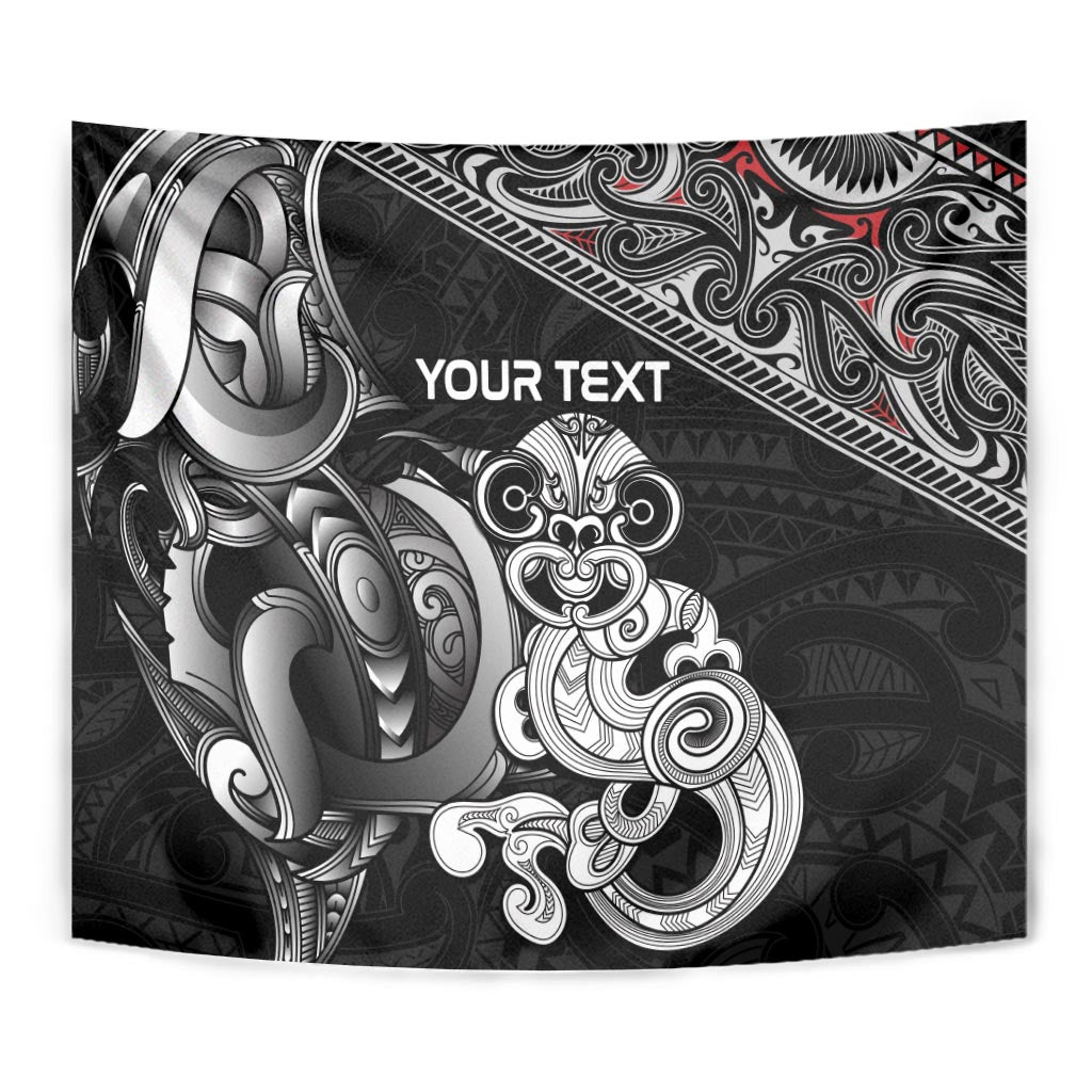 Personalised New Zealand Potae Pango Cricket Tapestry Special Maori Hei Tiki Tribal Tattoo LT9 - Polynesian Pride