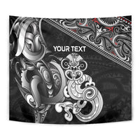 Personalised New Zealand Potae Pango Cricket Tapestry Special Maori Hei Tiki Tribal Tattoo LT9 - Polynesian Pride