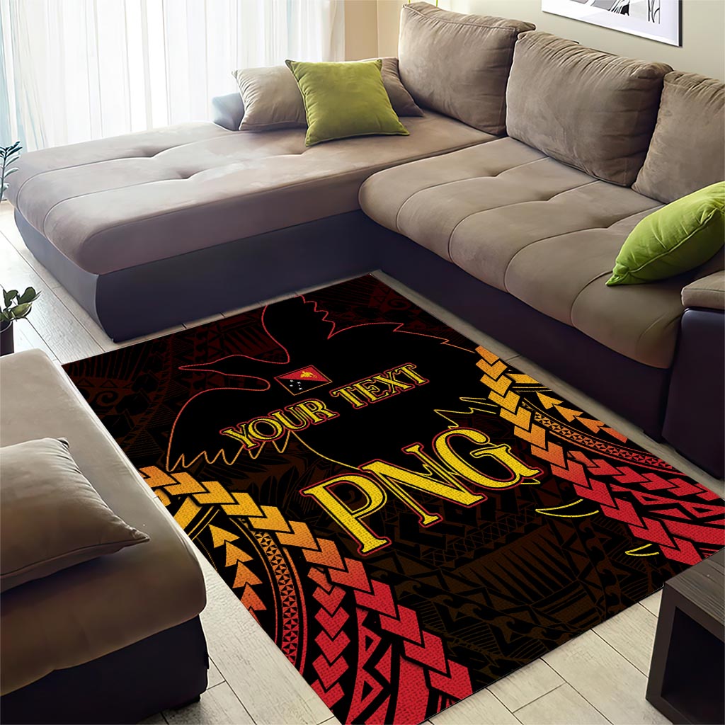 Custom Papua New Guinea Cricket Area Rug Go Barramundis LT9 - Polynesian Pride