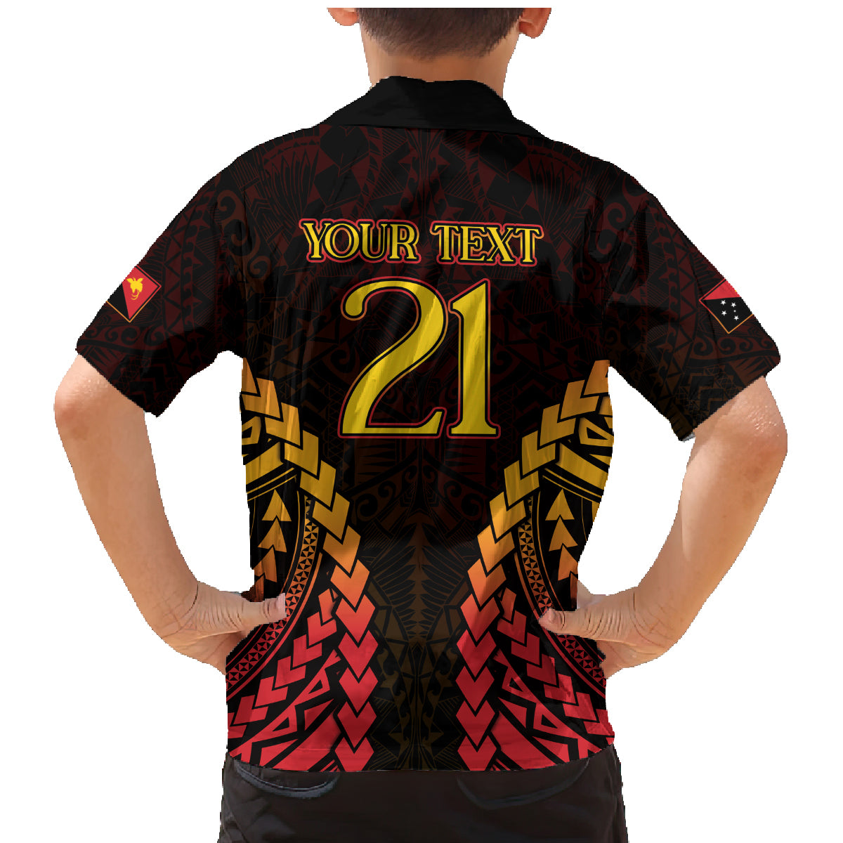 Custom Papua New Guinea Cricket Family Matching Mermaid Dress and Hawaiian Shirt Go Barramundis LT9 - Polynesian Pride