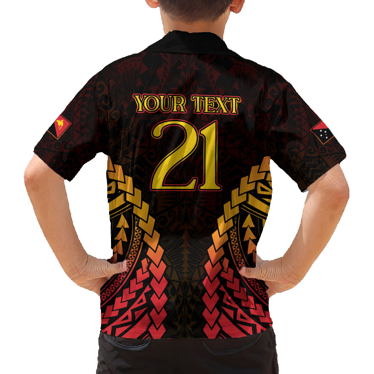 Custom Papua New Guinea Cricket Family Matching Summer Maxi Dress and Hawaiian Shirt Go Barramundis LT9 - Polynesian Pride