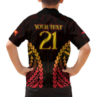 Custom Papua New Guinea Cricket Kid Hawaiian Shirt Go Barramundis