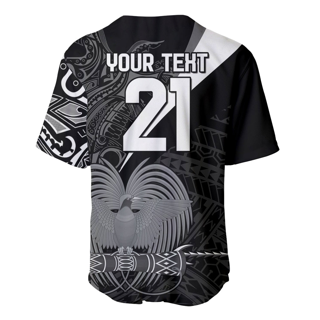 Custom Papua New Guinea Cricket Baseball Jersey Tribal Bird of Paradise Tattoo LT9 - Polynesian Pride