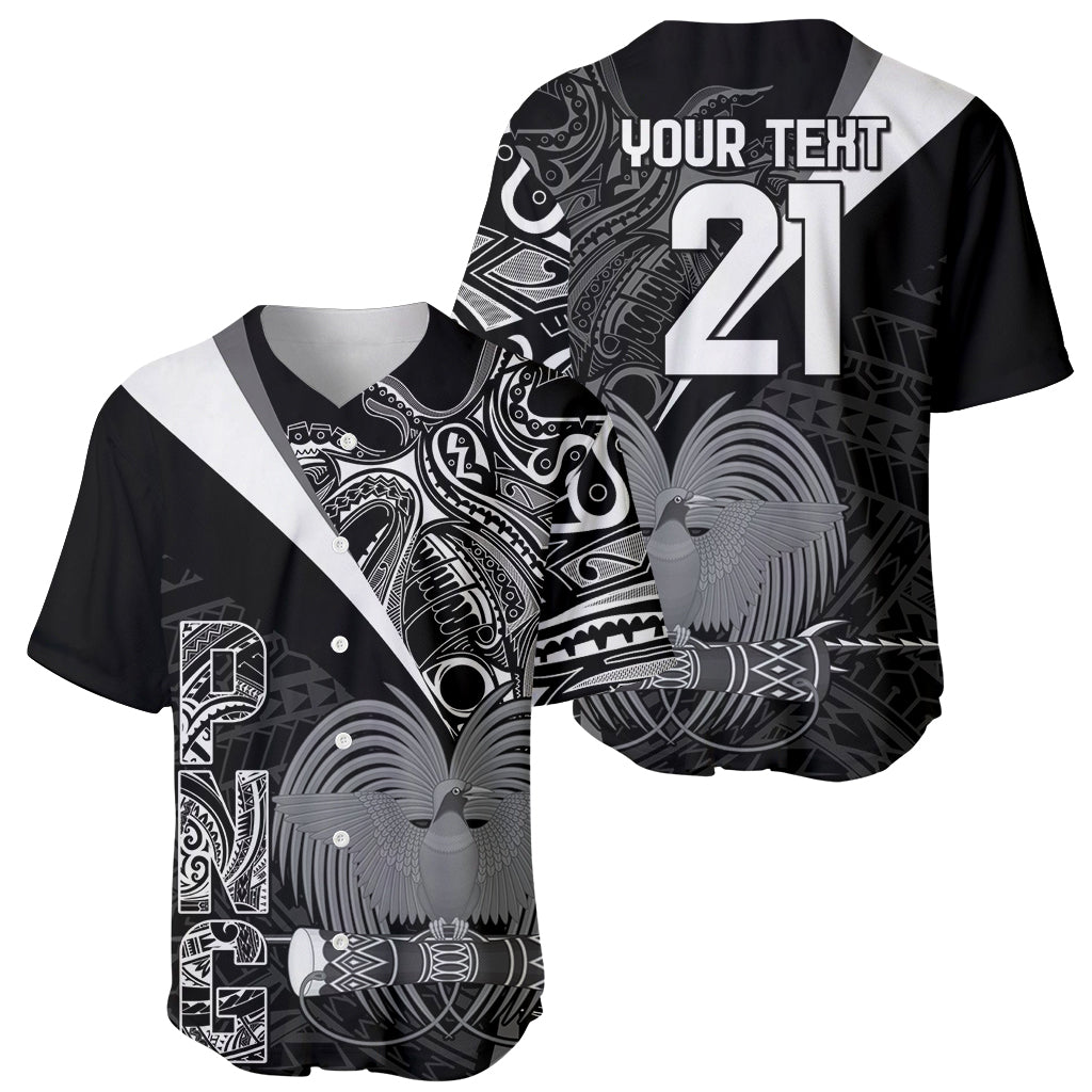 Custom Papua New Guinea Cricket Baseball Jersey Tribal Bird of Paradise Tattoo LT9 - Polynesian Pride