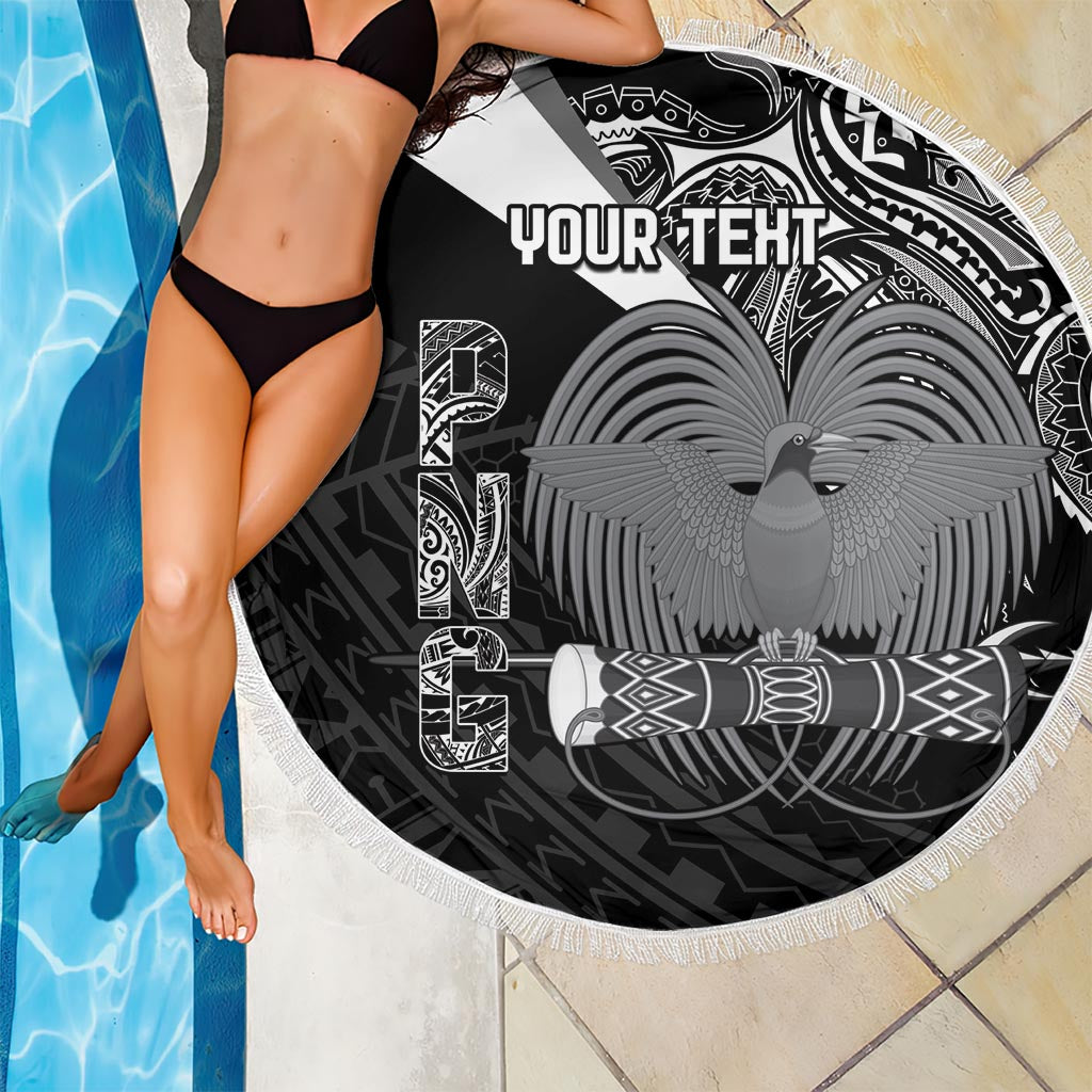 Custom Papua New Guinea Cricket Beach Blanket Tribal Bird of Paradise Tattoo LT9 - Polynesian Pride