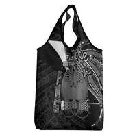 Custom Papua New Guinea Cricket Grocery Bag Tribal Bird of Paradise Tattoo LT9 - Polynesian Pride