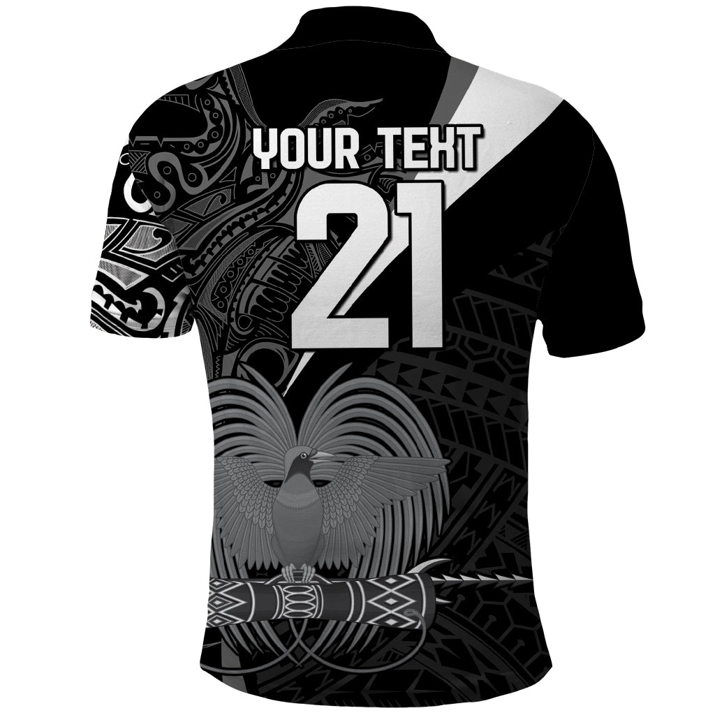Custom Papua New Guinea Cricket Polo Shirt Tribal Bird of Paradise Tattoo LT9 - Polynesian Pride