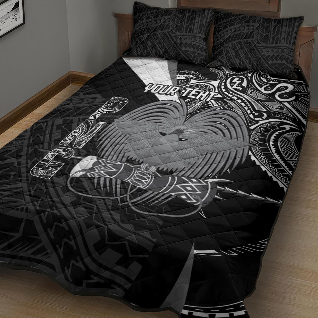 Custom Papua New Guinea Cricket Quilt Bed Set Tribal Bird of Paradise Tattoo LT9 - Polynesian Pride