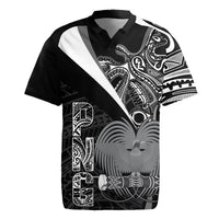 Custom Papua New Guinea Cricket Rugby Jersey Tribal Bird of Paradise Tattoo LT9 Black - Polynesian Pride